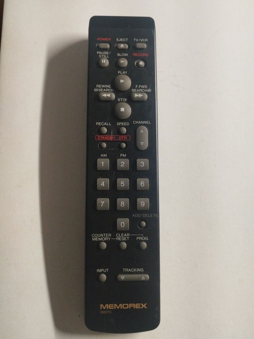 Memorex SM-270 OEM Remote Control TV VCR - Tested & Works